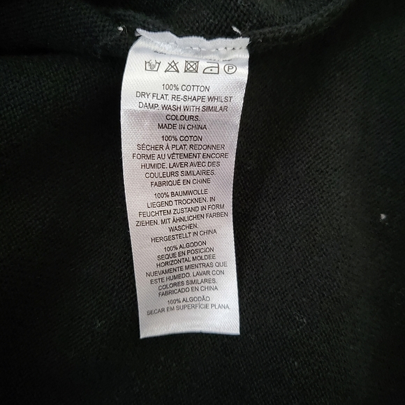 French Connection Crew Neck Dog Sweater Black Size Small - Picture 5 of 5